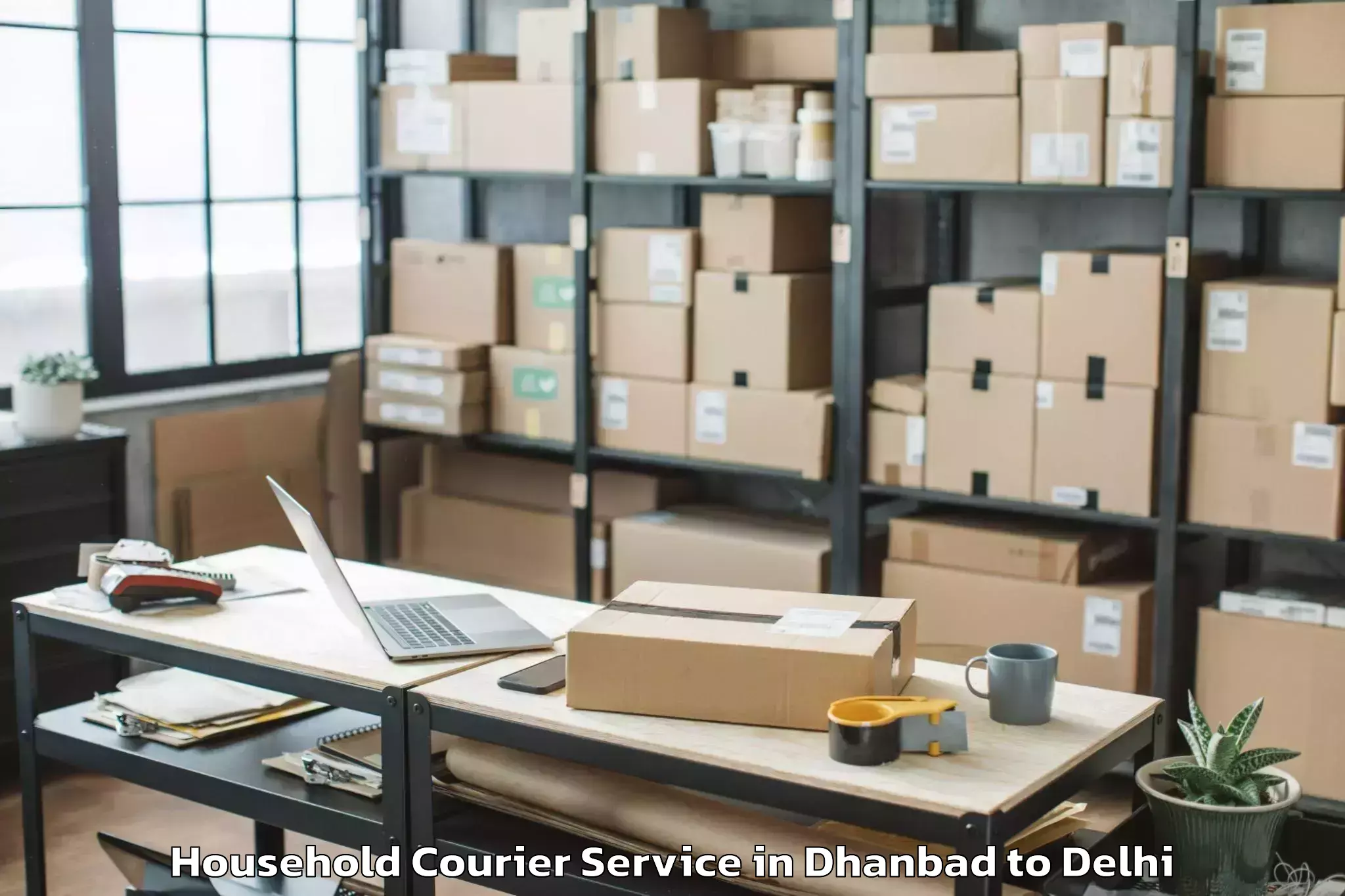 Book Dhanbad to Bawana Household Courier